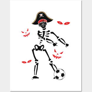 'Flossing Pirate Soccer Ball' Awesome Pirate Gift Posters and Art